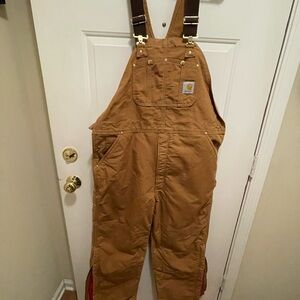 Carhartt Loose Fit Duck Insulated Bib Overalls
